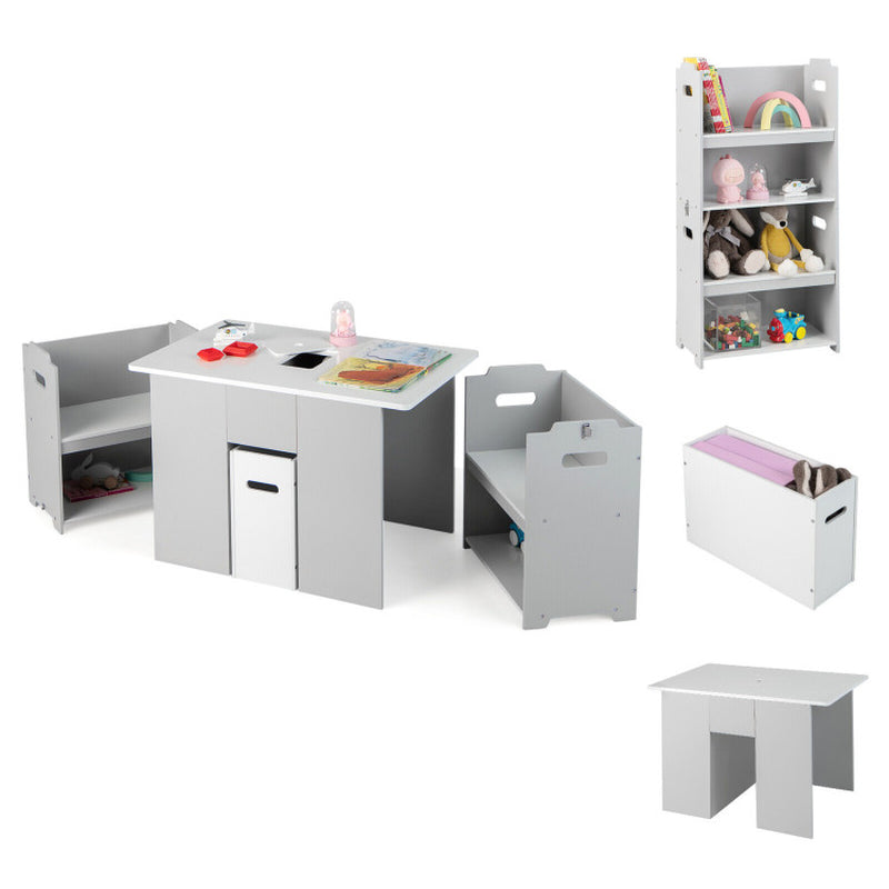 4-In-1 Kids Table and Chairs